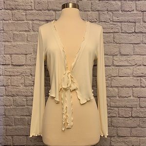 Urban Outfitters Ivory Verona Cardigan